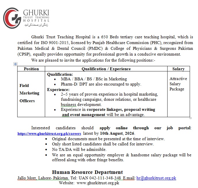 Marketing Field Officers
