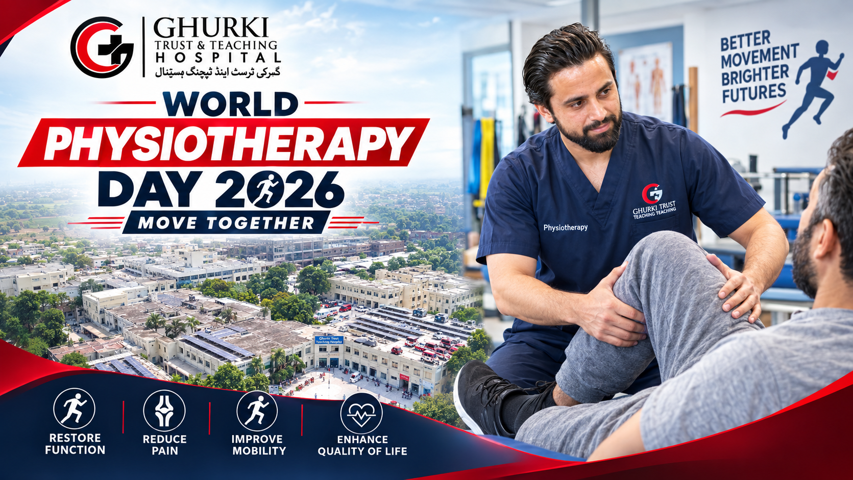 World Physiotherapy Day 2026 | Ghurki Trust Teaching Hospital | Move Together